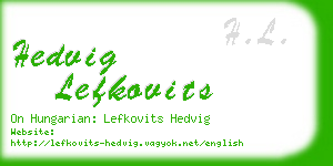 hedvig lefkovits business card